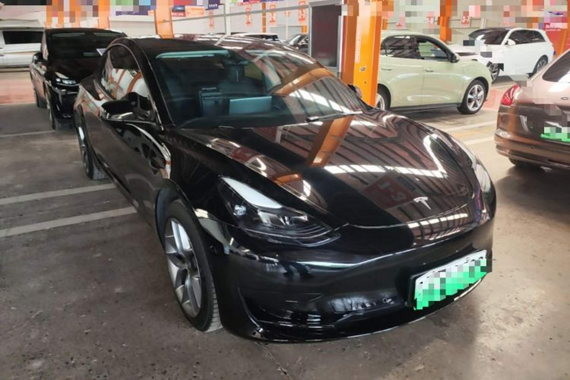 Used Tesla Model 3 2021 Revised Version Standard Range Rear-Wheel Drive Upgraded Edition 3D1 Front Right 45 Deg