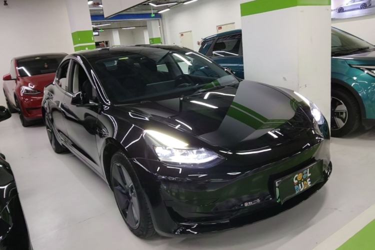 Used Tesla Model 3 2021 Revised Version Standard Range Rear-Wheel Drive Upgraded Edition 3D1 Front Right 45 Deg