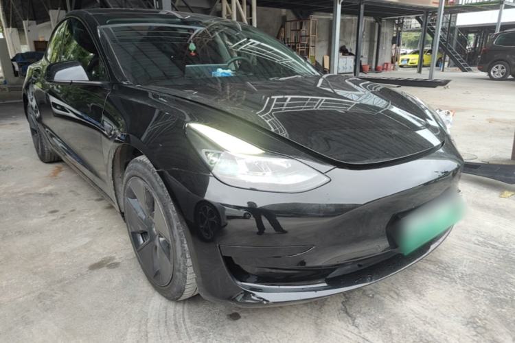 Used Tesla Model 3 2021 Standard Range Rear-Drive Upgraded Version Front Right 45 Deg
