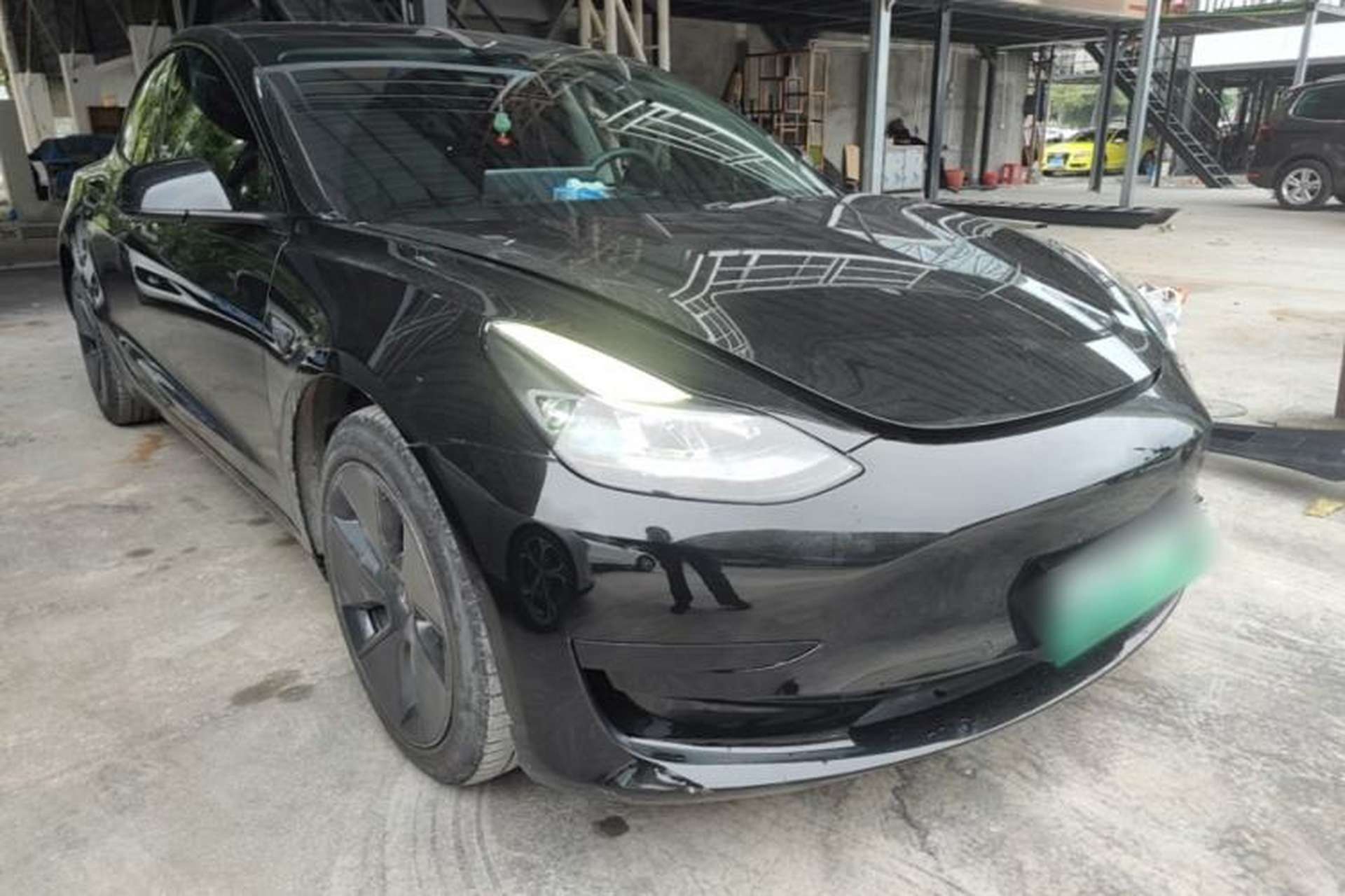 Used Tesla Model 3 2021 Standard Range Rear-Drive Upgraded Version Front Right 45 Deg