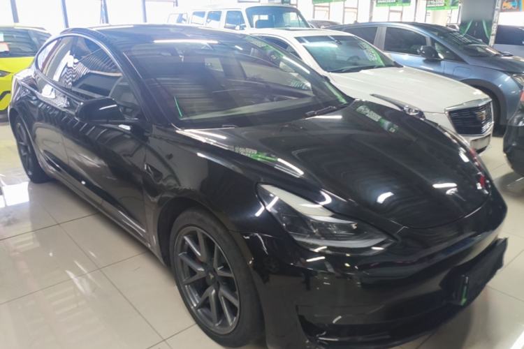Used Tesla Model 3 2021 Standard Range Rear-Drive Upgraded Version Front Right 45 Deg