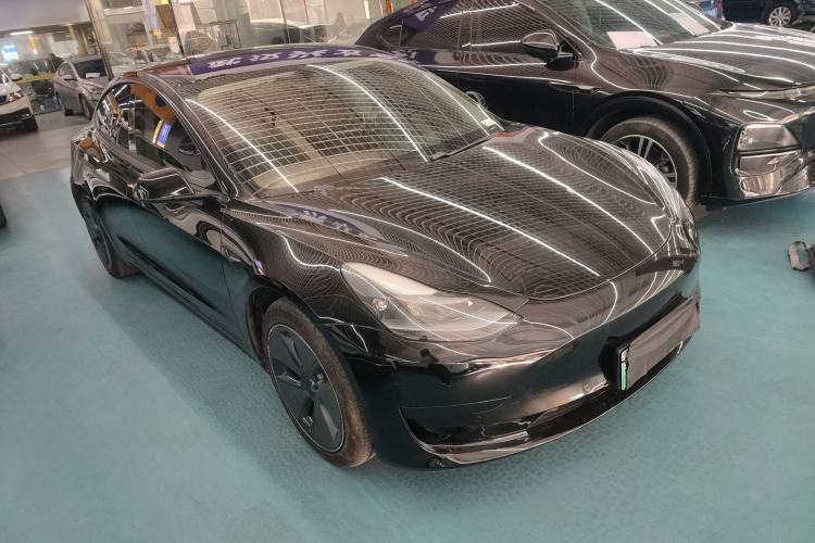 Used Tesla Model 3 2021 Standard Range Rear-Drive Upgraded Version Front Right 45 Deg