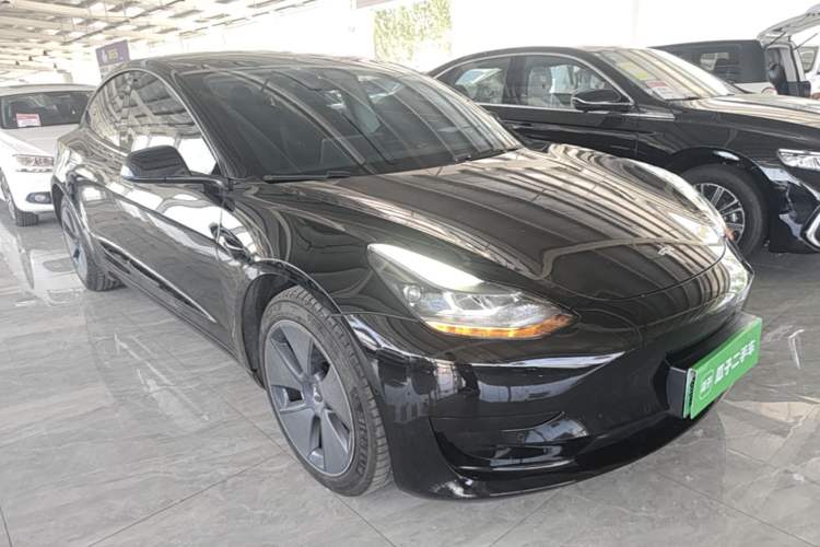Used Tesla Model 3 2021 Standard Range Rear-Wheel Drive Upgraded Version 3D6 Front Right 45 Deg