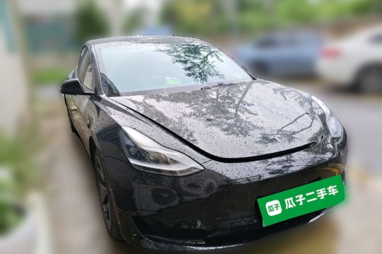 Used Tesla Model 3 2021 Standard Range Rear-Drive Upgraded Version Front Right 45 Deg