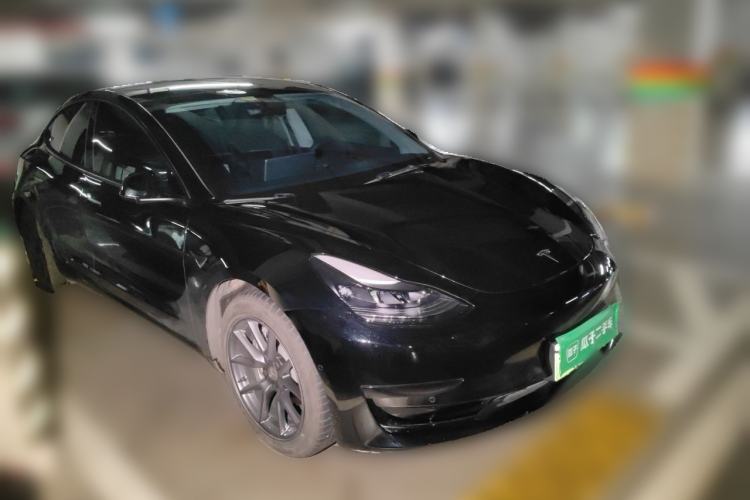 Used Tesla Model 3 2021 Standard Range Rear-Drive Upgraded Version Front Right 45 Deg
