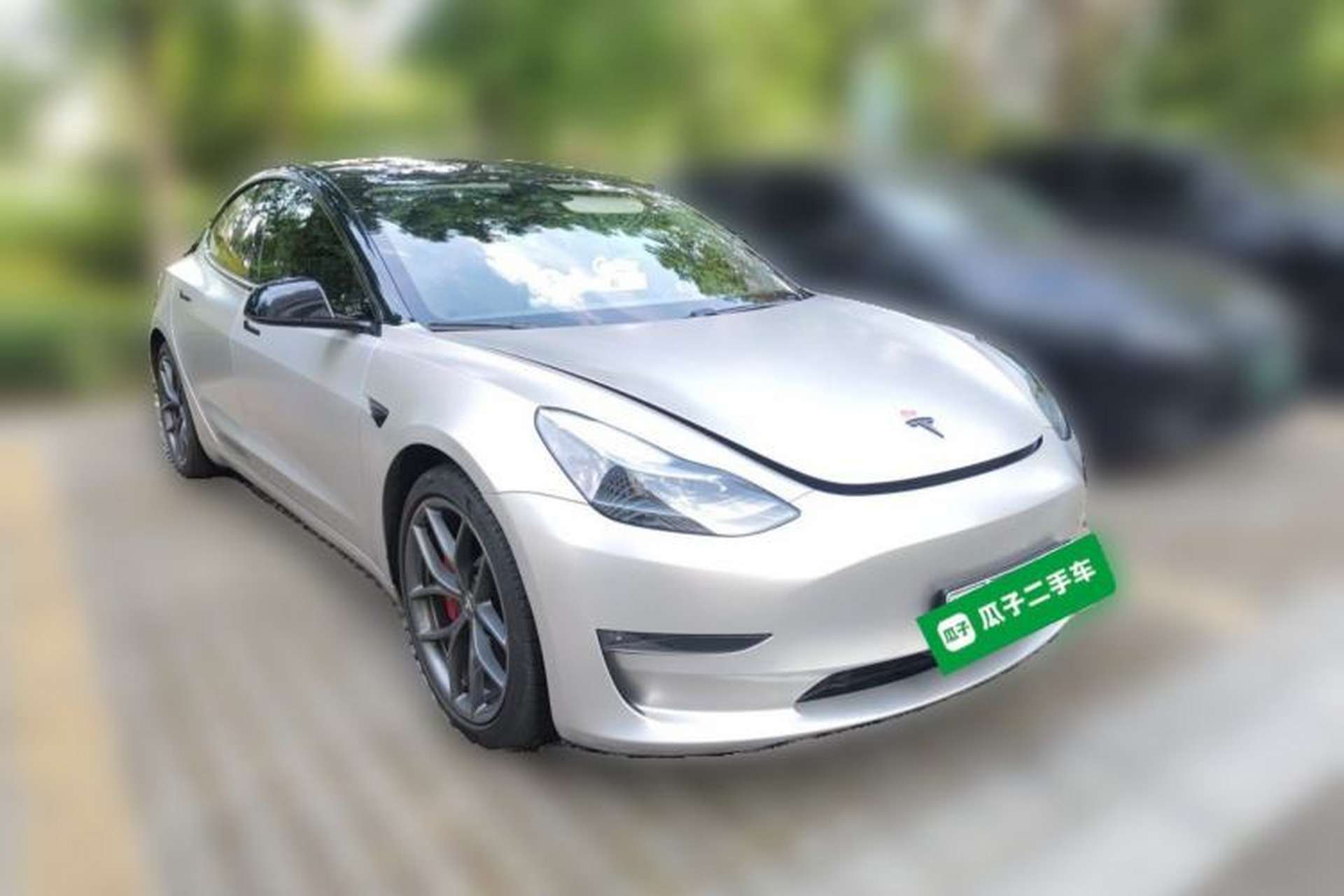 Used Tesla Model 3 2021 Performance High-Performance All-Wheel-Drive Version Front Right 45 Deg
