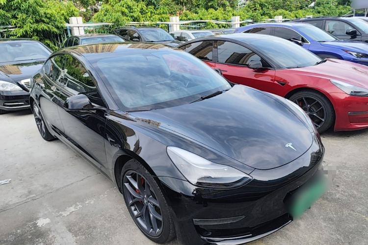 Used Tesla Model 3 2021 Performance High-Performance All-Wheel-Drive Version Front Right 45 Deg