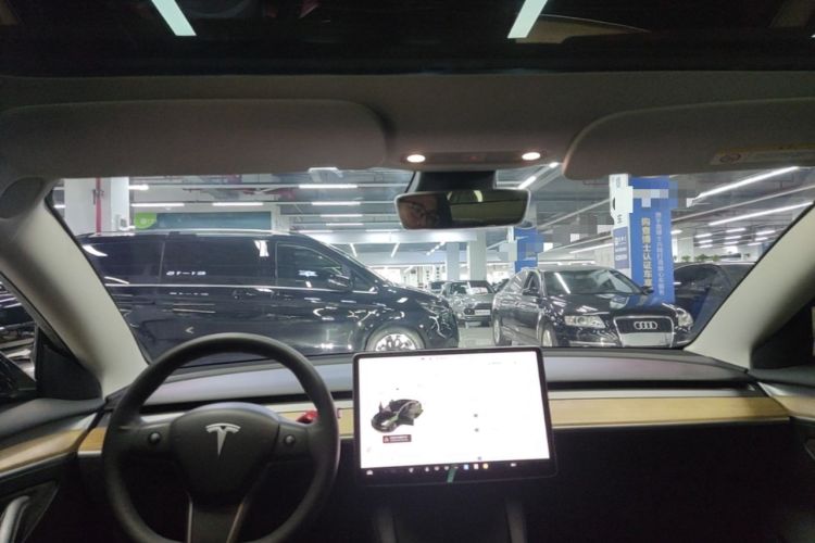 Used Tesla Model 3 2021 Standard Range Rear-Wheel Drive Upgraded Version 3D6 Headliner