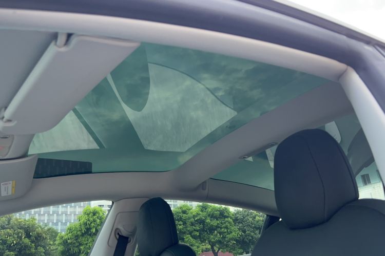 Used Tesla Model 3 2021 Performance High-Performance All-Wheel-Drive Version Headliner