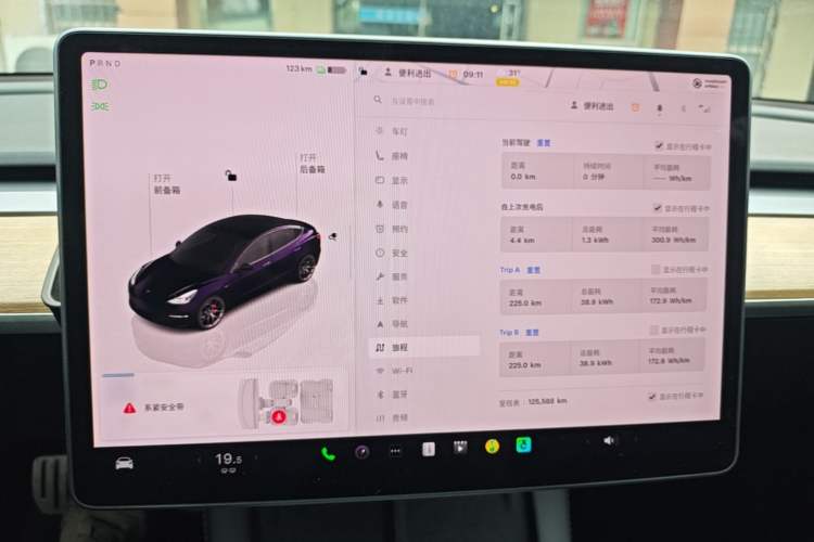 Used Tesla Model 3 2021 Revised Version II – Performance High-Performance All-Wheel-Drive Edition Instrument Cluster