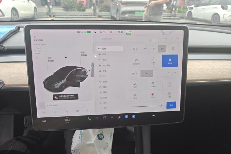 Used Tesla Model 3 2021 Revised Version Standard Range Rear-Wheel Drive Upgraded Edition 3D1 Instrument Cluster
