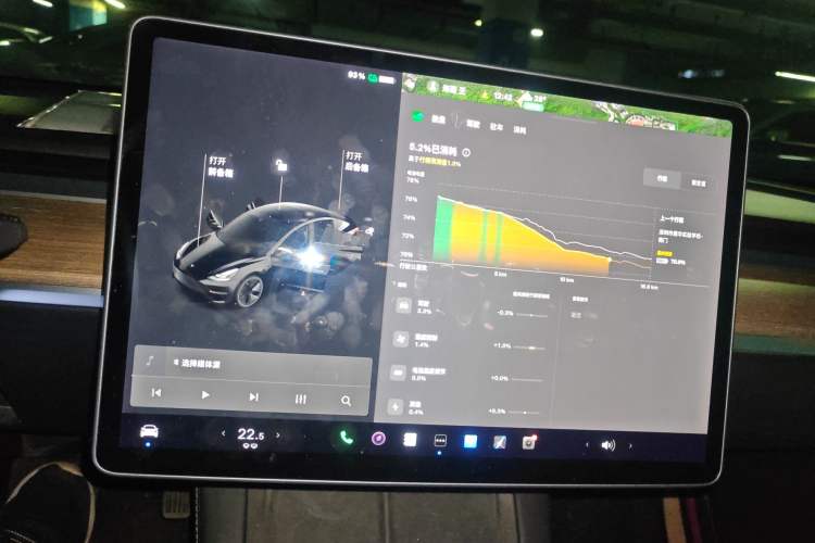 Used Tesla Model 3 2021 Revised Version Standard Range Rear-Wheel Drive Upgraded Edition 3D1 Instrument Cluster