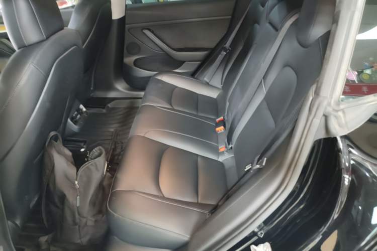 Used Tesla Model 3 2021 Performance High-Performance All-Wheel-Drive Version Left Rear Seat