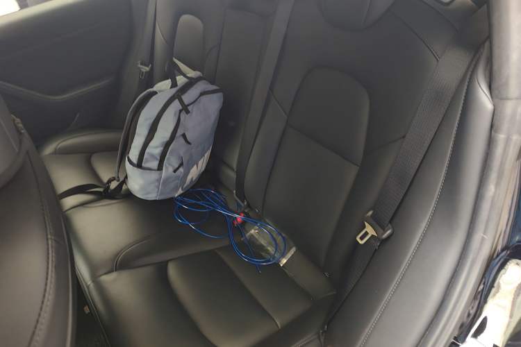 Used Tesla Model 3 2021 Performance High-Performance All-Wheel-Drive Version Left Rear Seat