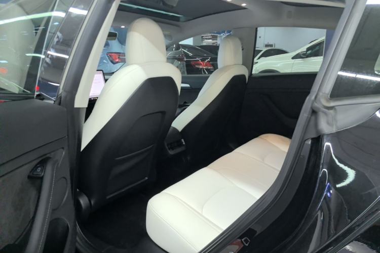 Used Tesla Model 3 2021 Revised Version Standard Range Rear-Wheel Drive Upgraded Edition 3D1 Left Rear Seat