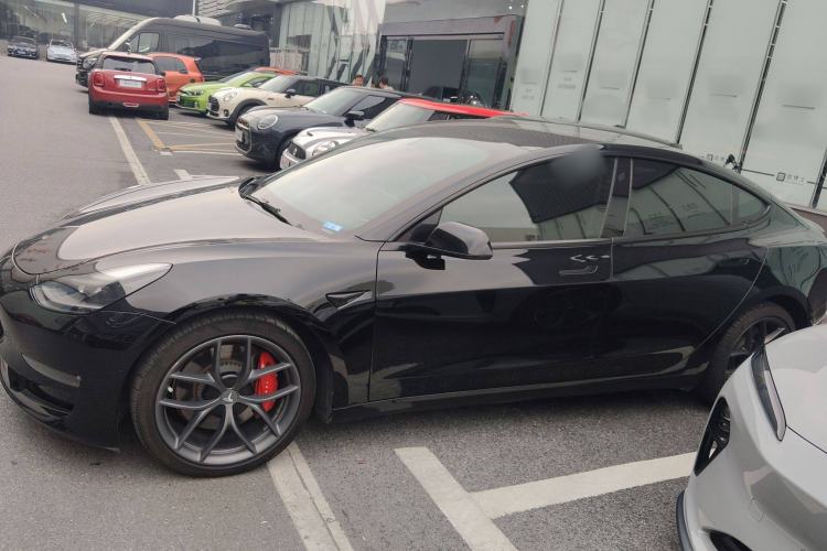 Used Tesla Model 3 2021 Performance High-Performance All-Wheel-Drive Version 3D6 Left Side