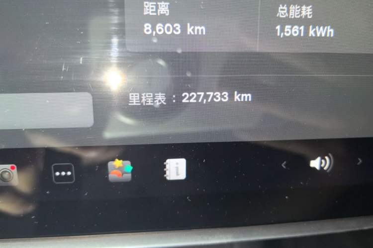 Used Tesla Model 3 2021 Performance High-Performance All-Wheel-Drive Version Odometer Close Up