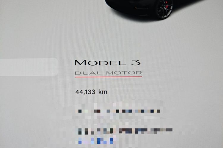 Used Tesla Model 3 2021 Revised Version II – Performance High-Performance All-Wheel-Drive Edition Odometer Close Up