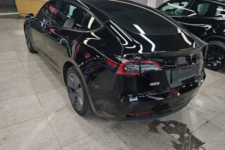 Used Tesla Model 3 2021 Standard Range Rear-Drive Upgraded Version Rear Left 45 Deg