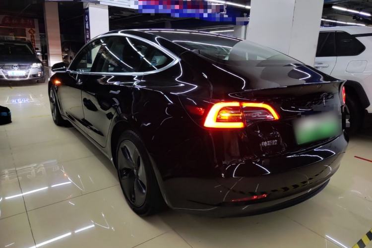 Used Tesla Model 3 2021 Standard Range Rear-Drive Upgraded Version Rear Left 45 Deg