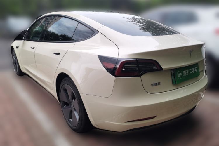 Used Tesla Model 3 2021 Revised Version Standard Range Rear-Wheel Drive Upgraded Edition 3D1 Rear Left 45 Deg