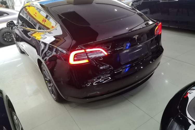 Used Tesla Model 3 2021 Standard Range Rear-Drive Upgraded Version Rear Left 45 Deg