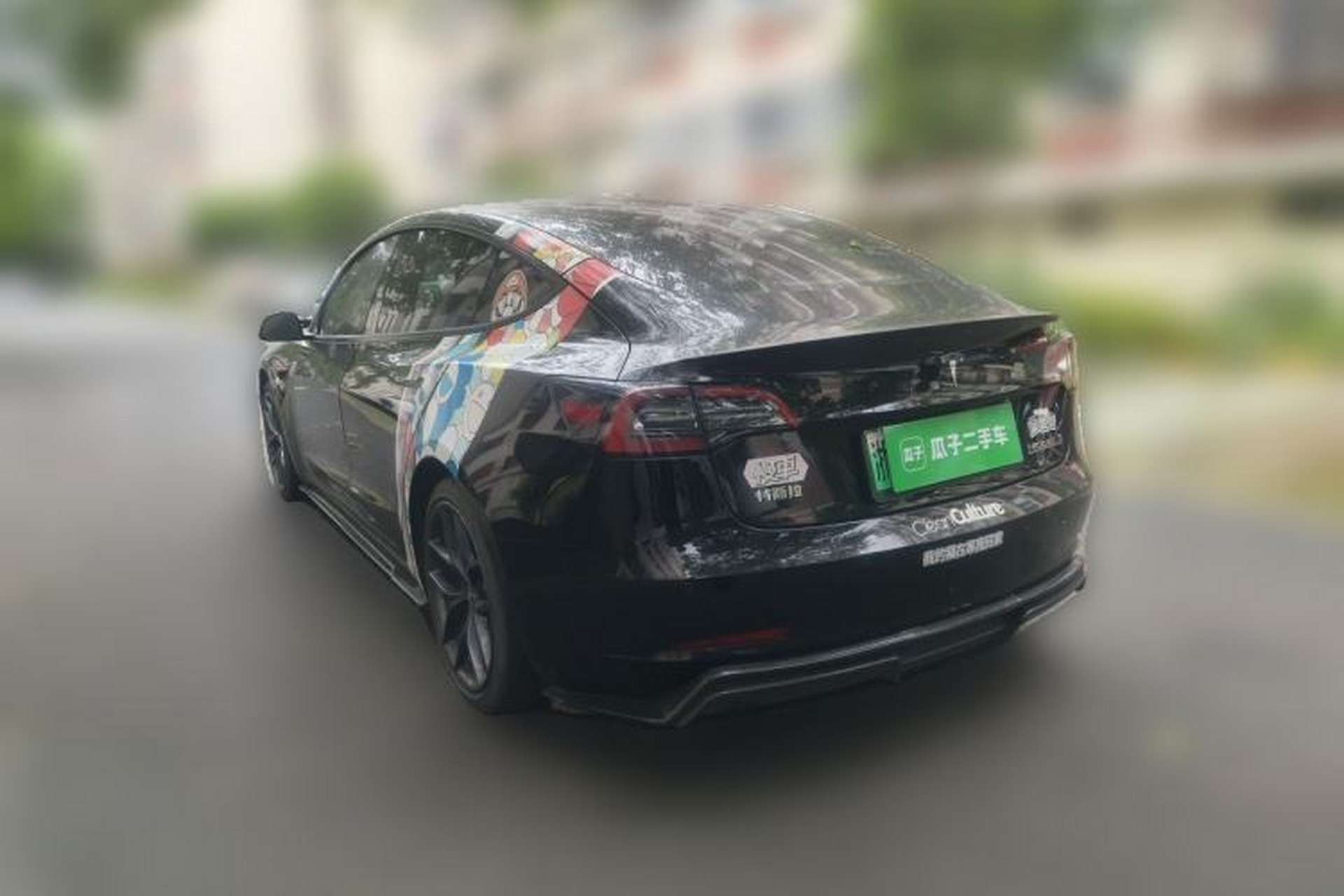 Used Tesla Model 3 2021 Revised Version II – Performance High-Performance All-Wheel-Drive Edition Rear Left 45 Deg