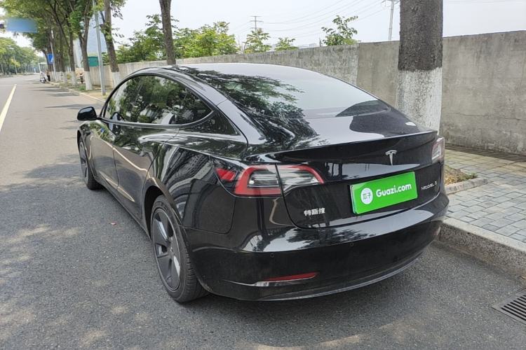 Used Tesla Model 3 2021 Revised Version Standard Range Rear-Wheel Drive Upgraded Edition 3D1 Rear Left 45 Deg