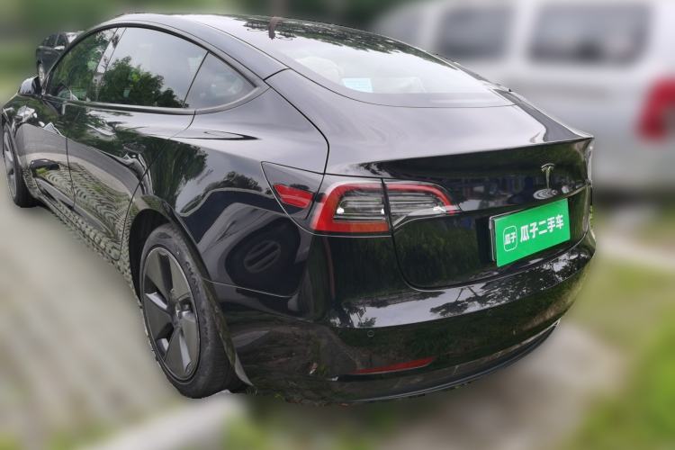 Used Tesla Model 3 2021 Standard Range Rear-Drive Upgraded Version Rear Left 45 Deg