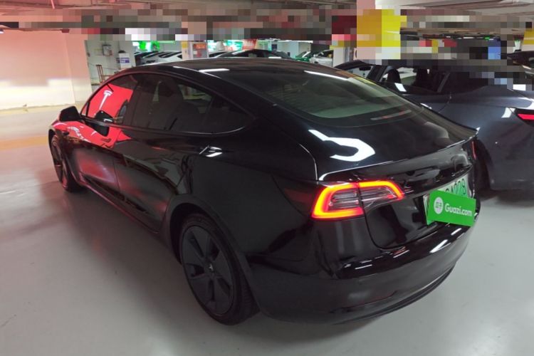 Used Tesla Model 3 2021 Standard Range Rear-Drive Upgraded Version Rear Left 45 Deg