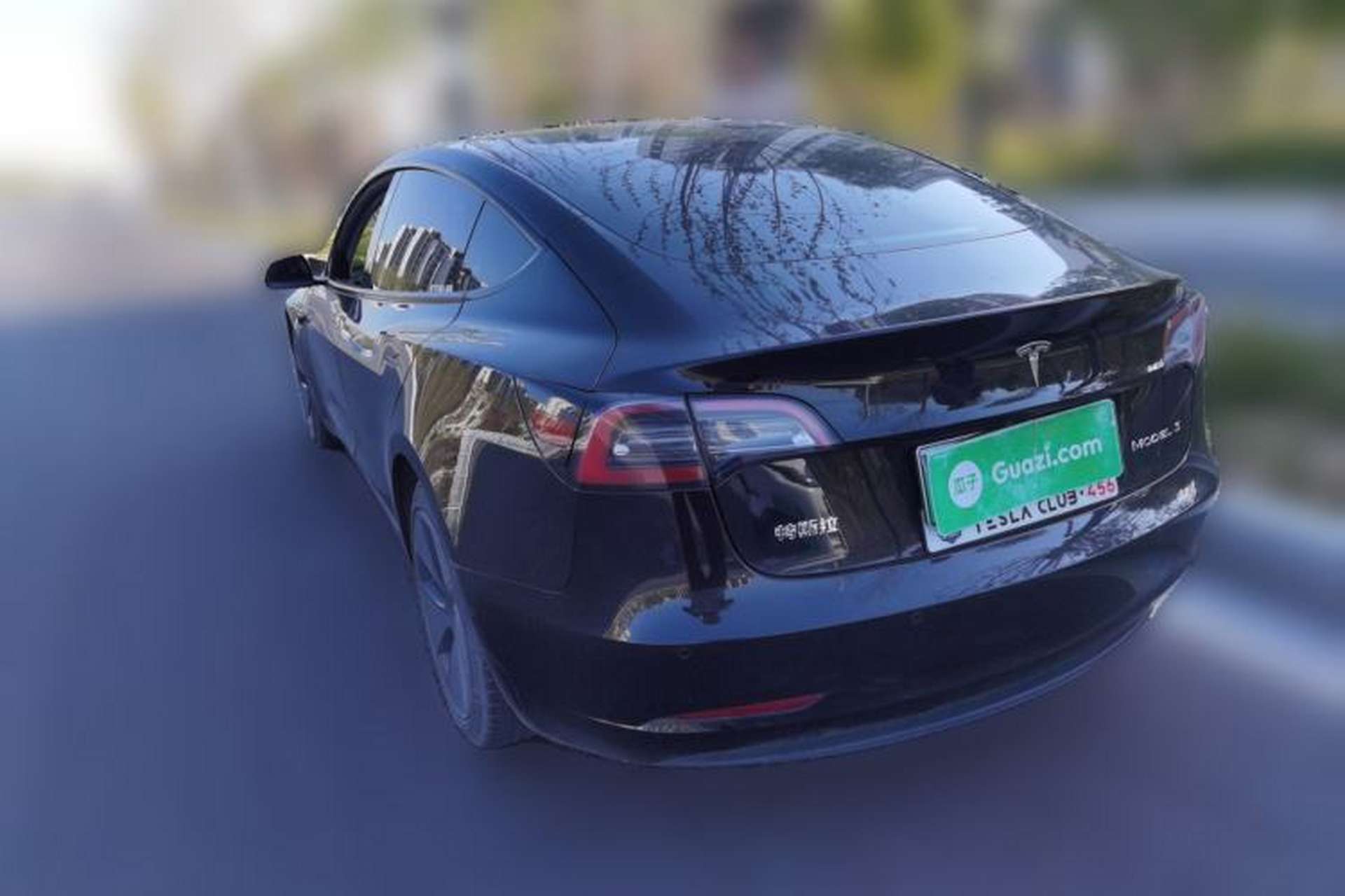 Used Tesla Model 3 2021 Standard Range Rear-Drive Upgraded Version Rear Left 45 Deg