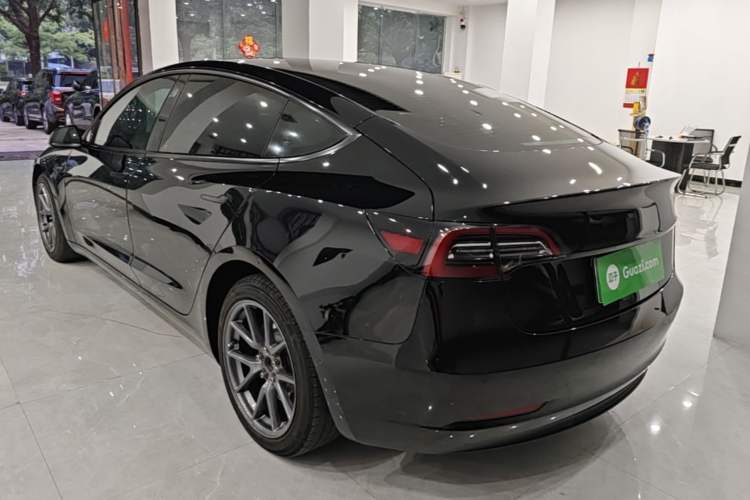 Used Tesla Model 3 2021 Standard Range Rear-Drive Upgraded Version Rear Left 45 Deg