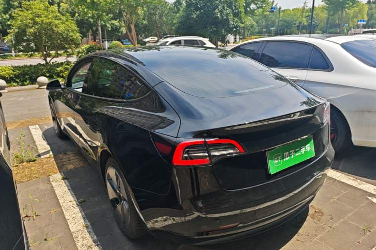 Used Tesla Model 3 2021 Standard Range Rear-Wheel Drive Upgraded Version 3D6 Rear Left 45 Deg