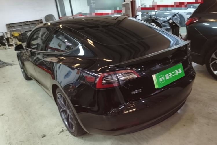 Used Tesla Model 3 2021 Performance High-Performance All-Wheel-Drive Version Rear Left 45 Deg
