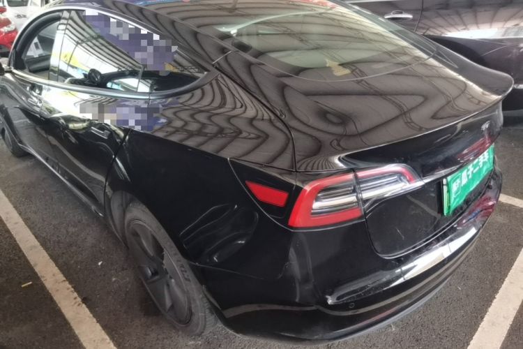 Used Tesla Model 3 2021 Standard Range Rear-Wheel Drive Upgraded Version 3D6 Rear Left 45 Deg