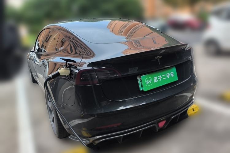 Used Tesla Model 3 2021 Revised Version Standard Range Rear-Wheel Drive Upgraded Edition 3D1 Rear Left 45 Deg
