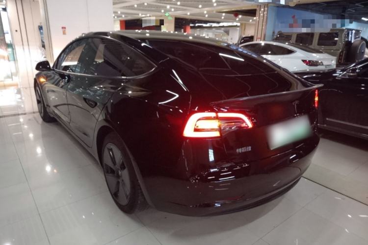 Used Tesla Model 3 2021 Standard Range Rear-Drive Upgraded Version Rear Left 45 Deg
