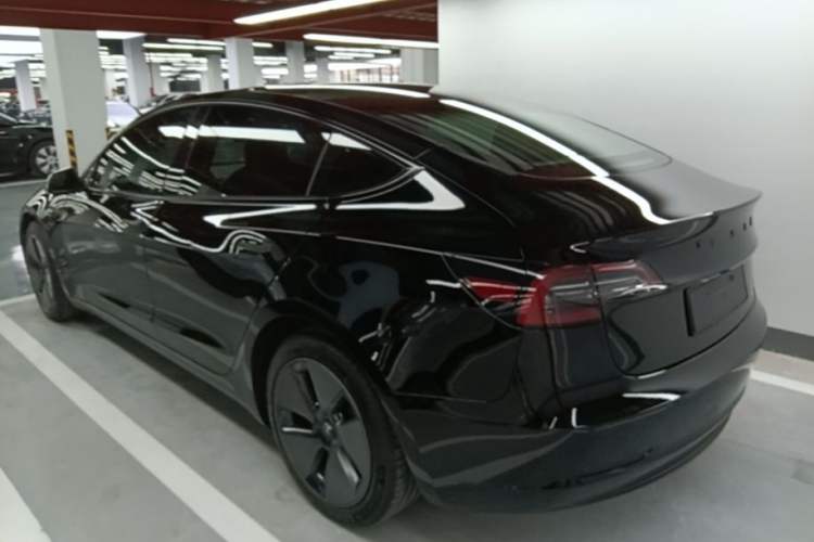 Used Tesla Model 3 2021 Standard Range Rear-Drive Upgraded Version Rear Left 45 Deg