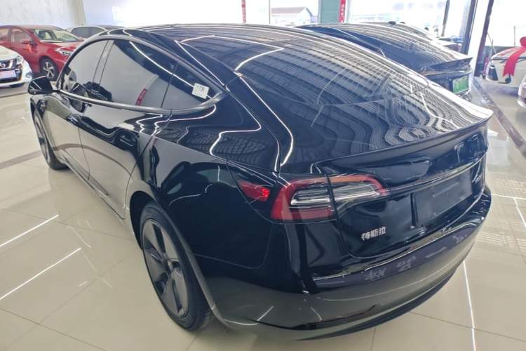 Used Tesla Model 3 2021 Standard Range Rear-Wheel Drive Upgraded Version 3D6 Rear Left 45 Deg