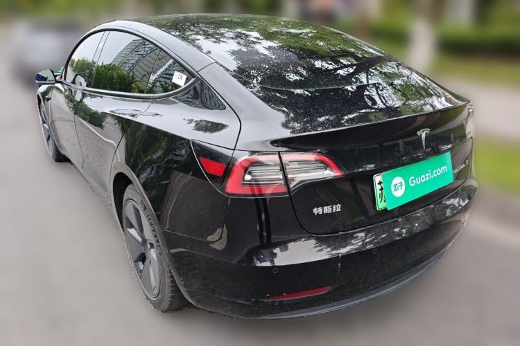 Used Tesla Model 3 2021 Standard Range Rear-Drive Upgraded Version Rear Left 45 Deg
