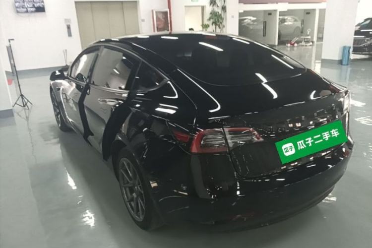 Used Tesla Model 3 2021 Standard Range Rear-Drive Upgraded Version Rear Left 45 Deg