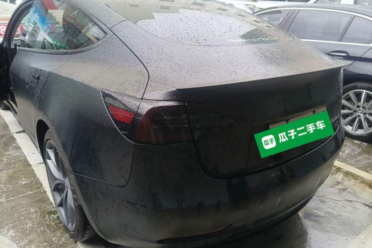 Used Tesla Model 3 2021 Performance High-Performance All-Wheel-Drive Version Rear Left 45 Deg