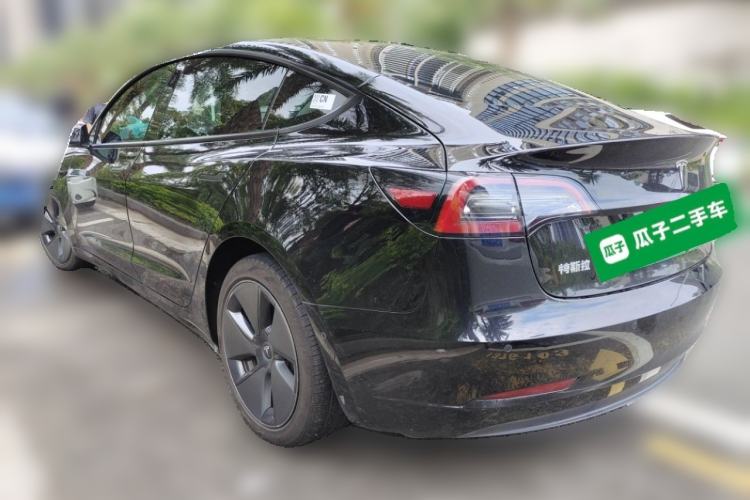Used Tesla Model 3 2021 Standard Range Rear-Wheel Drive Upgraded Version 3D6 Rear Left 45 Deg