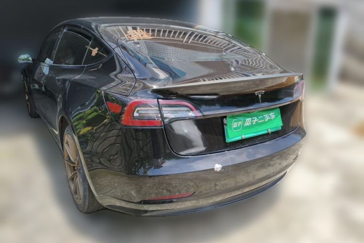 Used Tesla Model 3 2021 Standard Range Rear-Drive Upgraded Version Rear Left 45 Deg