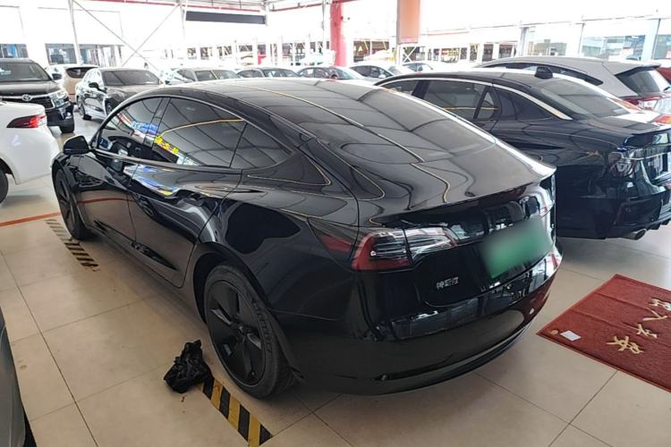 Used Tesla Model 3 2021 Standard Range Rear-Wheel Drive Upgraded Version 3D6 Rear Left 45 Deg