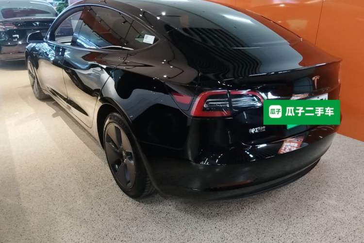 Used Tesla Model 3 2021 Standard Range Rear-Drive Upgraded Version Rear Left 45 Deg