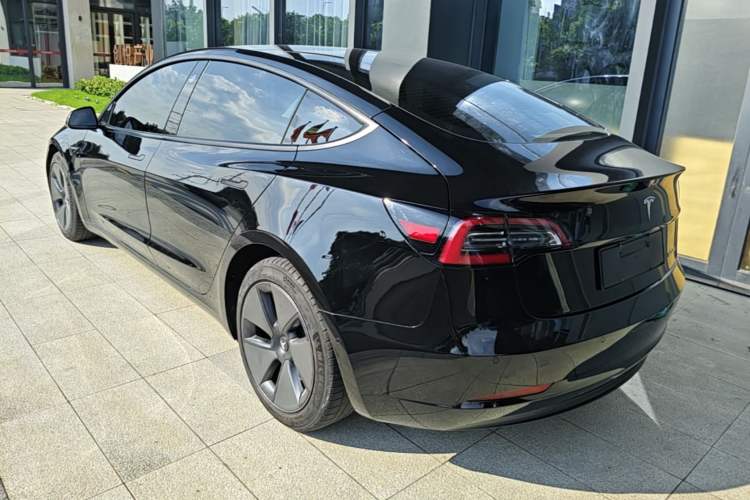 Used Tesla Model 3 2021 Revised Version Standard Range Rear-Wheel Drive Upgraded Edition 3D1 Rear Left 45 Deg