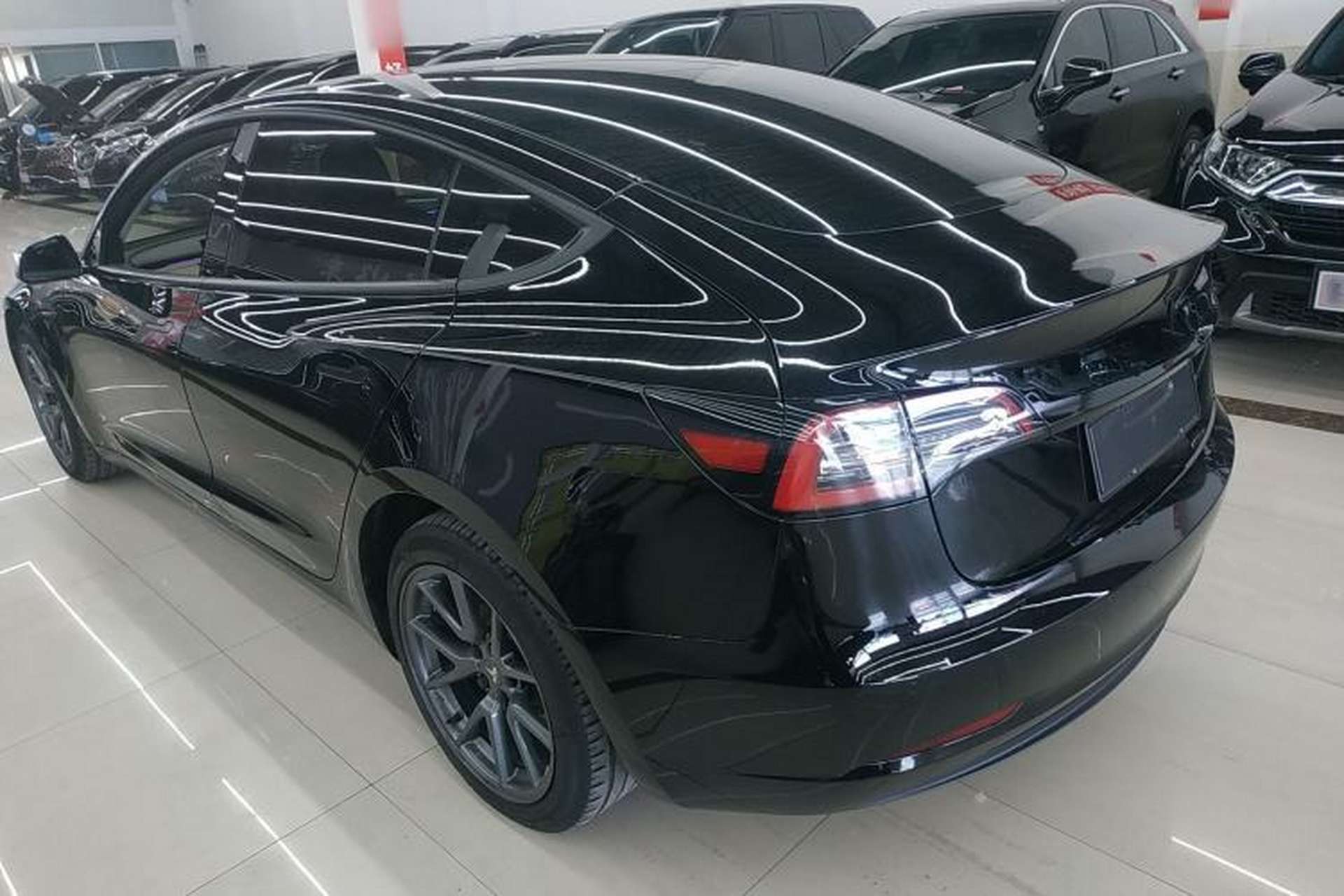 Used Tesla Model 3 2021 Standard Range Rear-Wheel Drive Upgraded Version 3D6 Rear Left 45 Deg