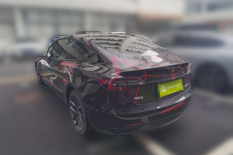 Used Tesla Model 3 2021 Performance High-Performance All-Wheel-Drive Version 3D6 Rear Left 45 Deg