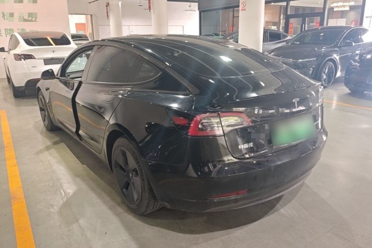 Used Tesla Model 3 2021 Standard Range Rear-Wheel Drive Upgraded Version 3D6 Rear Left 45 Deg